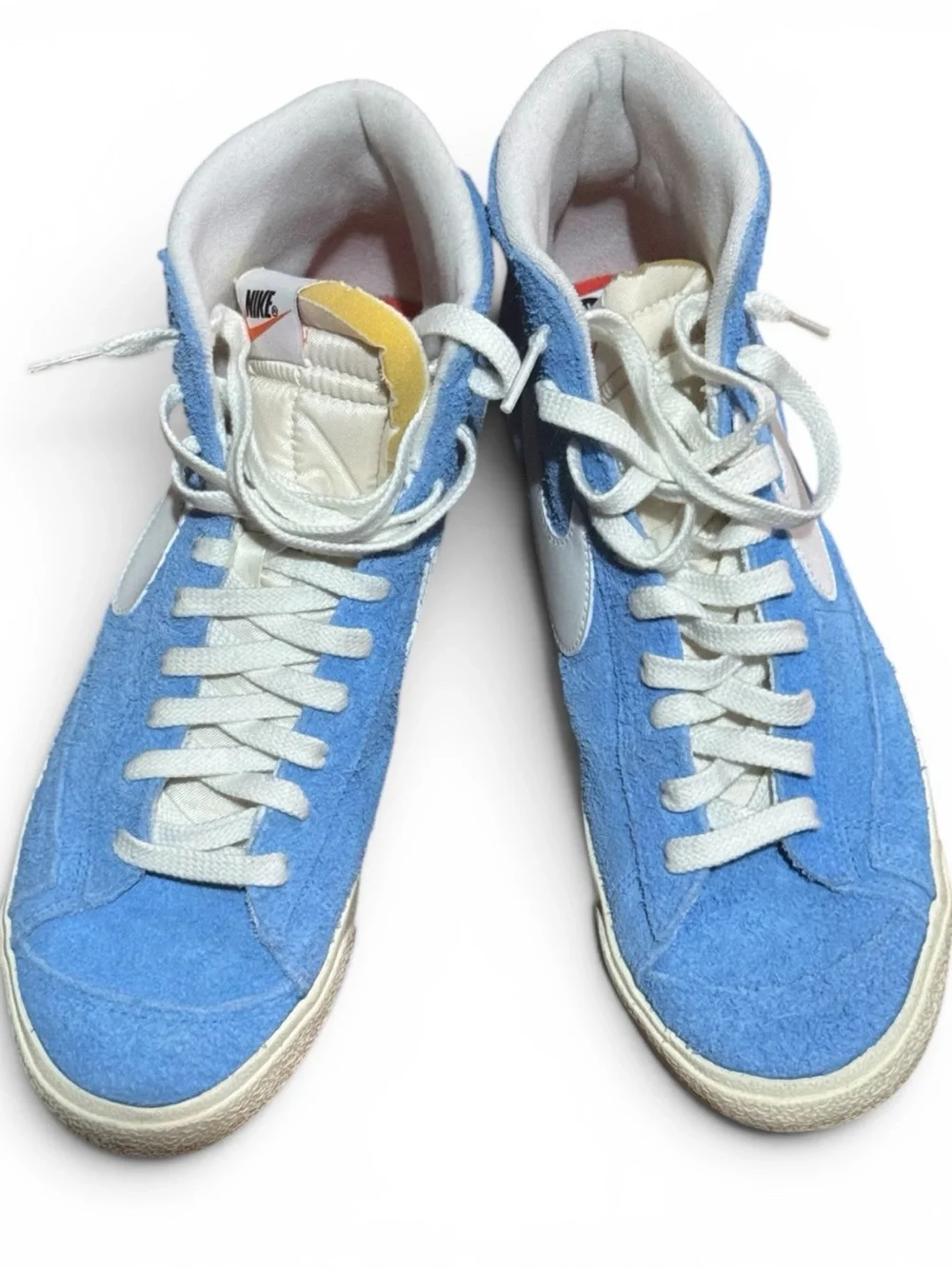 Nike Blazer Mid 77 Premium Suede Sneakers in University Blue White